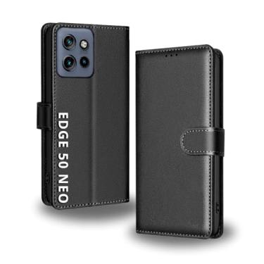 Imagem de Capa Capinha Carteira Preta Com Porta Cartão Para Edge 50 Neo - C7 Company