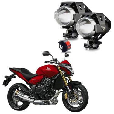 Imagem de Kit Led Farol Milha Moto Honda CB650F 2015 2016 2017 2018 2019 U5 - Se