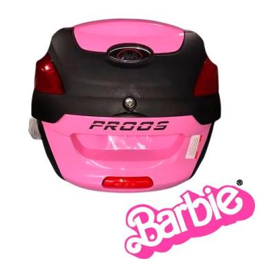 Imagem de Baú Bauleto Para Moto Awa Proos 41 Litros Rosa (Barbie)