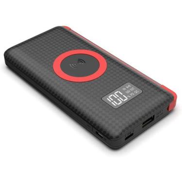 Imagem de Power Bank 10.000mah Wireless Charger Indução Sem Fio - Peining
