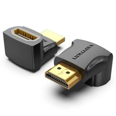 Imagem de Adaptador HDMI 270º Graus em L Macho x Fêmea 1.4 Vention