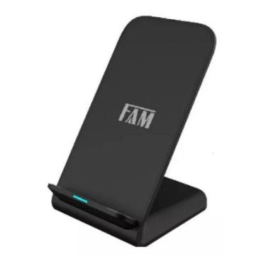 Imagem de Carregador Sem Fio Indução 15w Fast Charge Suporte Vertical - Fam