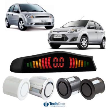 Imagem de Sensor De Estacionamento Ré Display Led Ford Fiesta - Tech One, Preto 