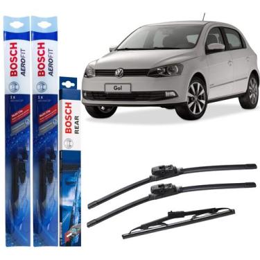 Imagem de Kit Palhetas Dianteira Traseira Bosch Gol G6 2013 Em Diante