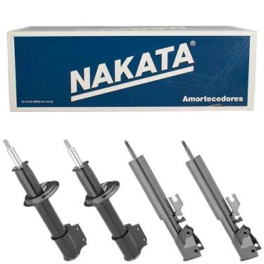 Imagem de 4 Amortecedor Uno Furgão 88 a 2016 Dianteiro Traseiro Nakata