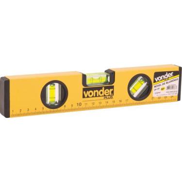Imagem de Nível alumínio 10" 3 bolhas - Vonder Plus