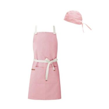 Imagem de Avental e Bandana Rosa Cozinha Confeitaria Vegano Unissex - CASACHA