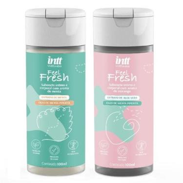 Imagem de Sabonete íntimo corporal feel fresh 100ml intt, Morango