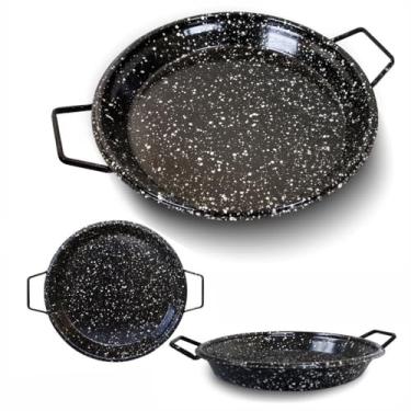 Imagem de Tacho de Ferro Esmaltado Paellera 50cm Diâmetro