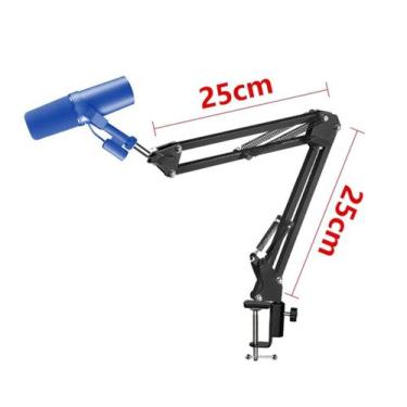 Imagem de Mini Pedestal Braço Articulado,25X25 Cm,P/Mv7,Akg,C1,At2020 - Aj Som A