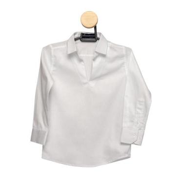 Imagem de Bata Masculina Teodoro Infantil Algodão Chevron Lisa Casual - Teodoro 
