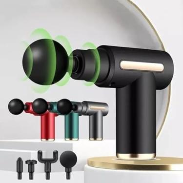 Imagem de Massageador Elétrico Pistola c/LED Alta Frequência Profissional Muscular