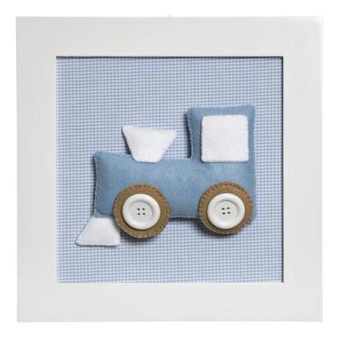Imagem de Quadro Decorativo Trem Quarto Bebê Infantil Menino - Potinho de mel