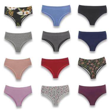 Imagem de Kit 20 Calcinhas Conforto Algodão Lingerie - Click Mais Bonita, M