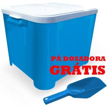 Imagem de Kit Dog Ultracompra Canister 15Kg com Pá Azul - Furacão Pet