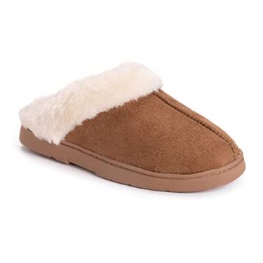 Imagem de MUK LUKS Tamanco feminino de camurça, Caramel, 11-12