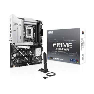 Imagem de ASUS PRIME Z890-P WIFI - Placa-mãe ATX, Intel Z890, LGA1700, DDR5, 192GB, 17 Portas USB, Wi-Fi