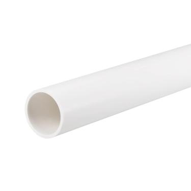 Imagem de TOP-VIGOR Tubo redondo rígido de PVC de 28 mm (1,1") ID 32 mm (1,26") OD, tubo de plástico de 0,35 m (0,4 m) de comprimento, alto impacto para decoração DIY, cano de água, aquário, aquário de peixes,