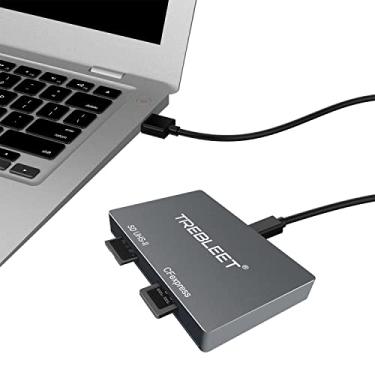 Imagem de Leitor de cartão Dual Slot CFexpress tipo A e SD 4.0 UHS-II USB 3.2 Gen 2 10Gbps, compatível com Thunderbolt 3 USB3.1 e USB 3.0, suporta Windows/Mac OS