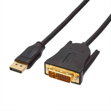 Imagem de Cabo DisplayPort para monitor DVI Amazon Basics, pacote com 10 unidades de 1,8 m