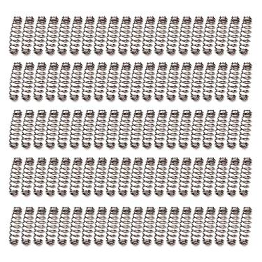 Imagem de NUEAYMS 100 peças anzol mola carpas anzol de pesca aço giratório mola único círculo explosões ganchos parte equipamentos de pesca anzol mola