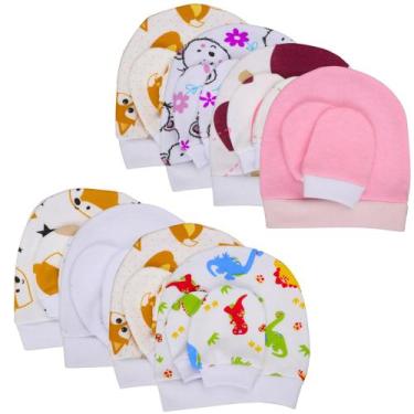 Imagem de Moletom Kit 3 Toucas E Luvas Primeiras Roupas Bebê Inverno - Batutinha