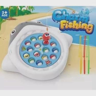 Imagem de Brinquedo Jogo Pega Peixe Musical Pescaria. - toys