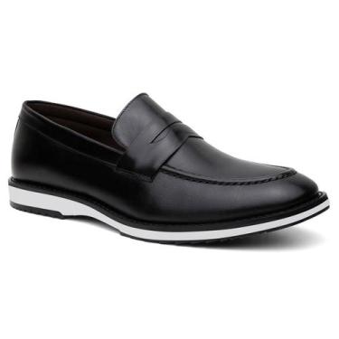 Imagem de Mocassim Casual Social Centuria Couro Preto - Centuria Calçados, 38