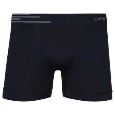 Imagem de Cueca boxer microfibra sem costura 00436-002 preta tam.: m - Lupo, Pre
