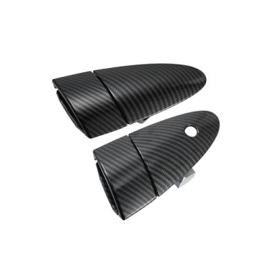 Imagem de Motoforti Maçaneta de porta externa do carro dianteira esquerda direita padrão de fibra de carbono apto para Honda CRZ CR-Z 2011-2015 No.72181SZT003ZE/72141SZTG01ZE - Pacote com 2 de longa duração