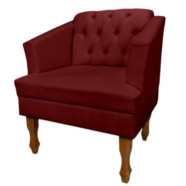 Imagem de Poltrona Estofada Decorativa Sala de Estar Quarto Escritório Consultór