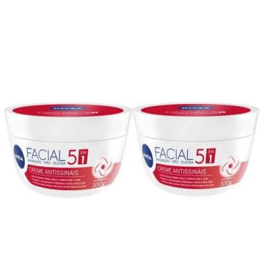 Imagem de Kit Com 2 Creme Nivea Antissinais 5 em 1, 100g