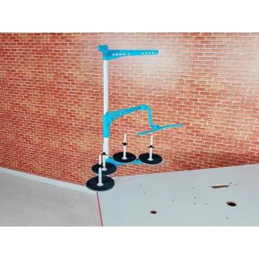 Imagem de Porta Fio 04 Cones para Ponto Cadeia SS-NCC4-A Azul com Guia - Sun Spe