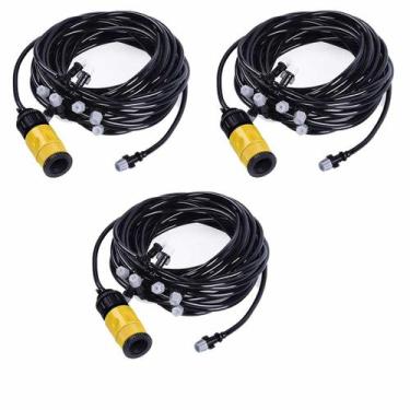 Imagem de Mangueira climatizadora Sistema Irrigacao Kit 3 Jardim Grama 10 M - AB