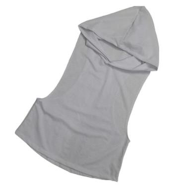 Imagem de Regata Dry Fit Feminina Com Capuz - Bella fitness, Branco, TAMANHO UNI