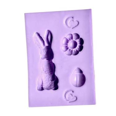 Imagem de F1790 molde de silicone páscoa confeitaria biscuit - confeitaria dos m