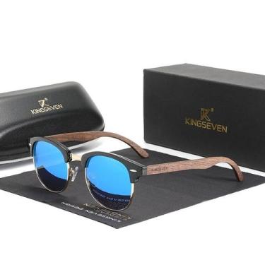 Imagem de Óculos De Sol Kingseven N5516 Unissex Esportivo Polarizado, Azul