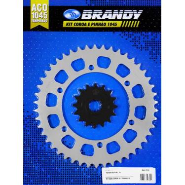 Imagem de Kit Relação Yamaha XJ 6 2009 até 2015 Brandy - Sem Corrente
