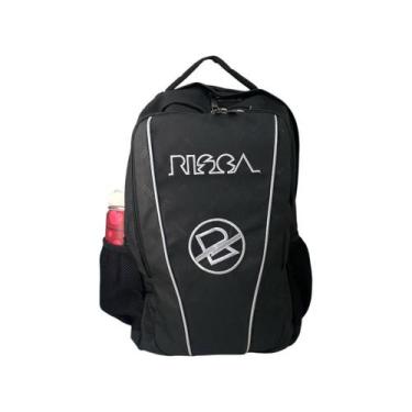 Imagem de Mochila Risca Escolar Emborrachada Reforçada 9081, Preto, 00