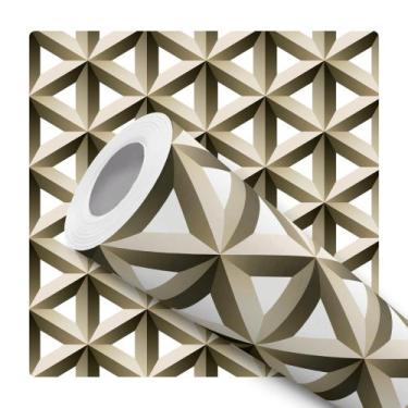 Imagem de Papel De Parede Vinílico Triângulo Geométrico Sala Quarto 10m - DELIQU
