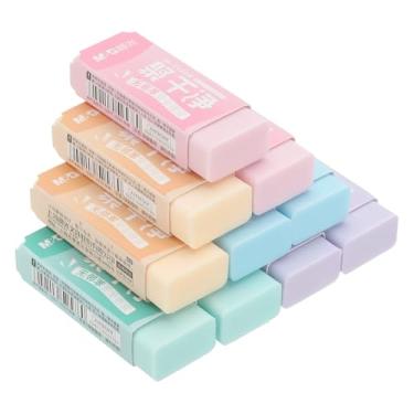 Imagem de M&G Pacote com 10 borrachas, borrachas de lápis, grandes borrachas coloridas, bloco macio, fácil de limpar, durável, para esboçar, desenhar, artistas, professores, lápis de cor, carimbos, 5 cores