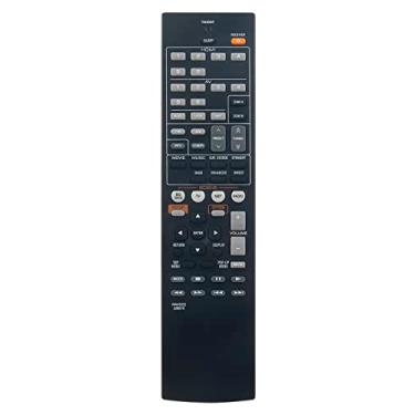 Imagem de AULCMEET Controle remoto de substituição RAV522 compatível com receptor AV Yamaha Home Theater A/V RX-V577 RX-V477 ZJ66510