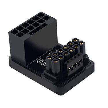Imagem de xiwai PCI-E 5.0 Adaptador modular de alimentação 16 pinos (12+4) conector macho para fêmea angular 360 graus 12VHPWR para placa gráfica 4080 5090TI