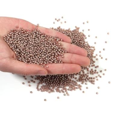 Imagem de Chuyau 4000 peças de pérolas de café de 3 mm com furo redondo para artesanato contas de pérolas soltas para fazer joias, contas de pérolas falsas para pulseiras, colares, brincos, chaveiros,