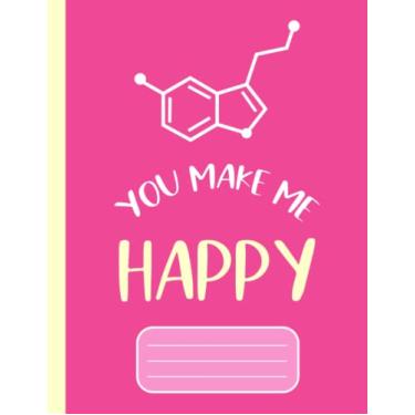 Imagem de Hexagonal Graph Paper Notebook: SEROTONIN-Composition Technical Sketchbook big 8.5 x 11 inches,160 pages, 1/4 Inch Hexagons. Chem Lab Science Journal ... math students, teachers, tech artists