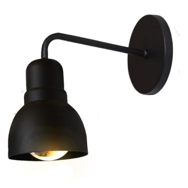 Imagem de Arandela Parede Industrial Cabeceira Banheiro Retrô E27 (Preto)