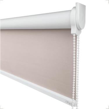 Imagem de Cortina Persiana Rolo Blackout SOB MEDIDA Para Quartos, Salas e Escritórios (SEM BANDÔ) (Tóquio 03 - Acabamento Branco, 1,30 (lar) x 1,30 (alt))