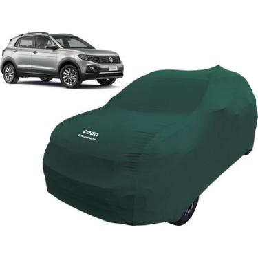 Imagem de Capa Para Cobrir Carro Volkswagen T-cross Tecido Helanca - Mz, Verde
