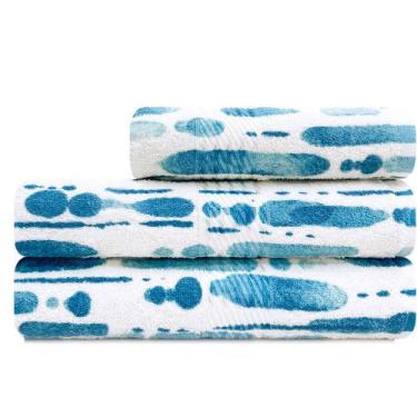 Imagem de Kit Toalha 3 Peças Banho + Rosto 100% Algodão Felpudo Prisma Dohler - 