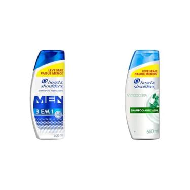 Imagem de Kit Head & Shoulders Shampoo Men 650ml + Anticoceira 650ml